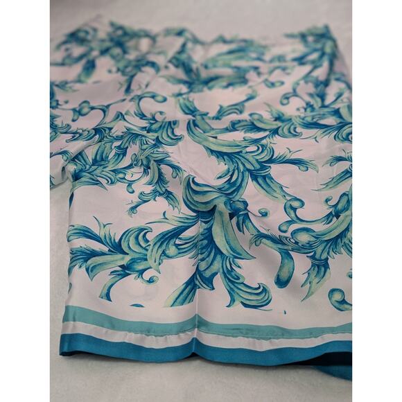 Cigar Couture 44W 13.5L Blue/Teal Baroque Elastic Waist Drawstring Shorts - Picture 12 of 12